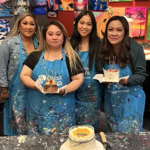 Paint and wine to celebrate Pops &amp; Maddy's birthday 10/10/2024