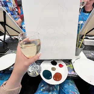 Wine and painting! What more do you need