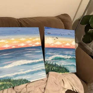 Our finished paintings