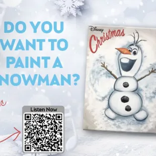 Paint with us AND listen along to Disney's Holiday Music! Signup at www.littlebrushes.com/Olathe