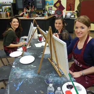 Our Group at Pinots Palette.