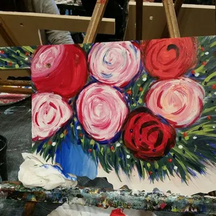 Finished product!  Quite proud, as this was the 1st thing I've ever painted my adult life:)