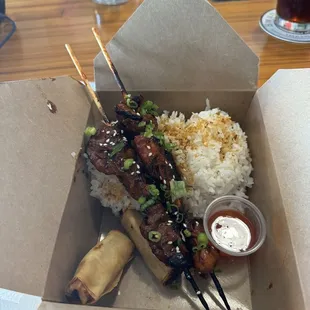 a box of food on a table