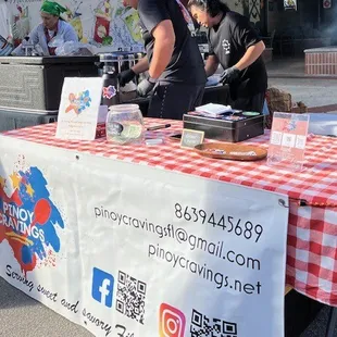 Saturday market set up