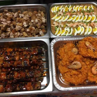 chicken wings and fried chicken, interior