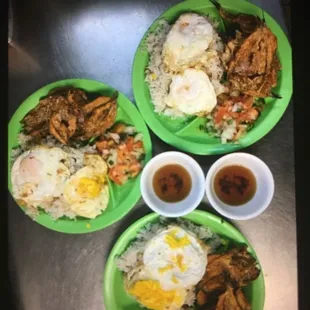 Pinoy Fastfood serves breakfast.; Dasilog  Longsilog. Tapsilog   Cornsilog  etc