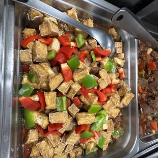 a variety of food items