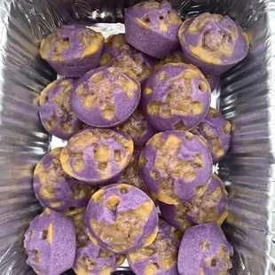 Filipino Ube Cheese Rice Cake