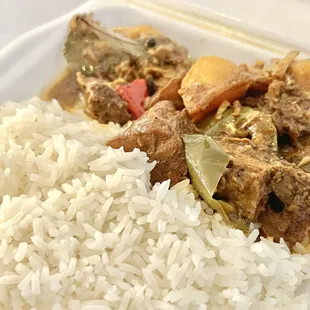 Pork Adobo. Great savory flavors, but the pork was somewhat dry.