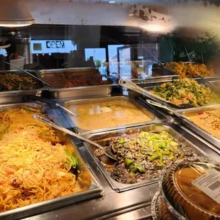 a variety of food items