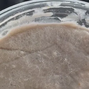 Ginatan halo halo with molds on top