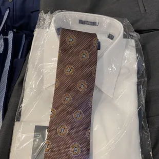 Shirt and tie.