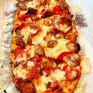 Pepperoni and Italian Sausage Pizza