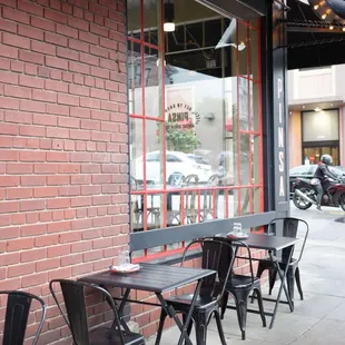 Outside restaurant