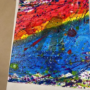 Our splatterpiece almost done