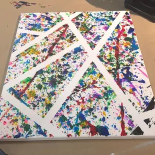 Splatter canvas
