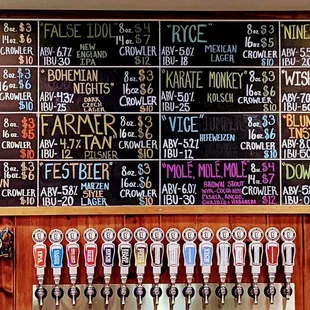 Boxing Day beer menu, 2021