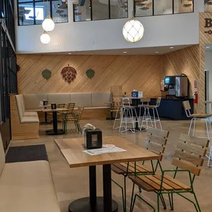 One part of the sitting areas on the inside