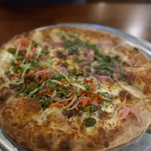 Half Bahn mi and half honey pear