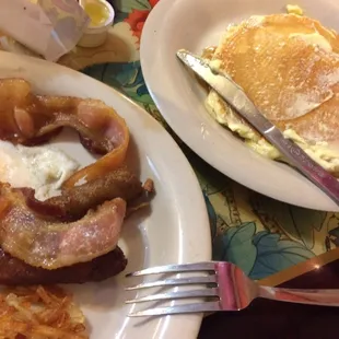 The Edna plate, with a pancake added
