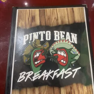 The breakfast menu just in case anyone needs it