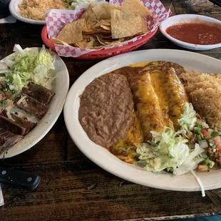 Acapulco Enchilada Plate.