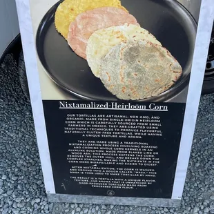 About the homemade tortillas