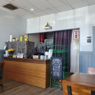 the interior of a restaurant