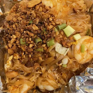 Pad Thai with shrimp