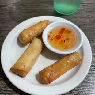 Baby Egg Rolls in the lunch special