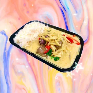 a close up of a plate of food