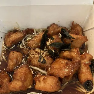 A poor excuse for garlic basil chicken