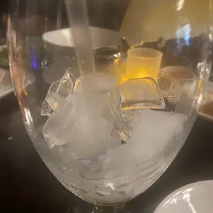Empty water for 45 mins