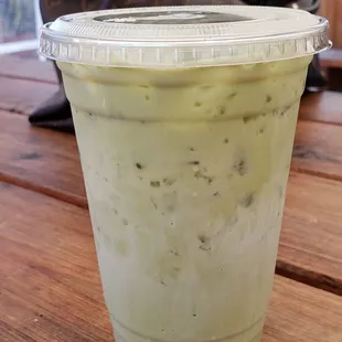 Thai Green Tea Milk Tea.