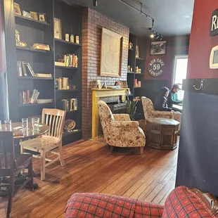 Upstairs is also cozy.