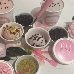 Pretty in pink! Rose Pistachio and Cherry Vanilla