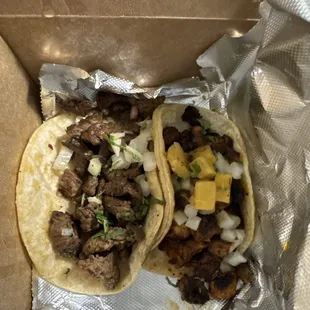 Al pastor and carné asada