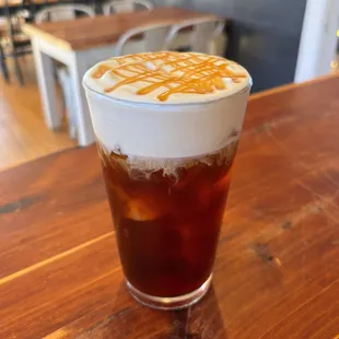 Everyones favorite cold brew is back! The Caramel Irish Cream Cold Brew is here for our winter 2025 menu. Grab one while it lasts!