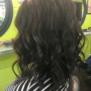 I'm in heaven!  Easy to maintain cut, with a dark vibrant color!!  Absolutely in love with this