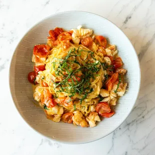 Lobster in a White Wine, Fresh Tomato, and Butter Sauce