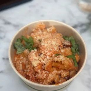 Chorizo and shrimp pasta