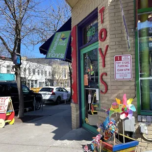 Adorable toy store with so many options!