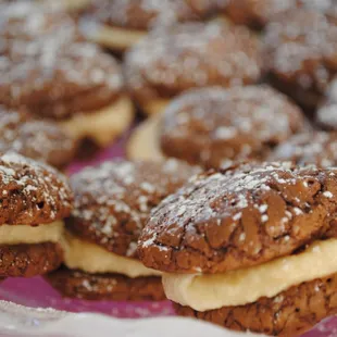 Brownie Cookies with Salted Creme Caramel