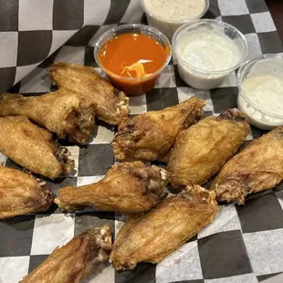 We had more wings but my daughter demolished some