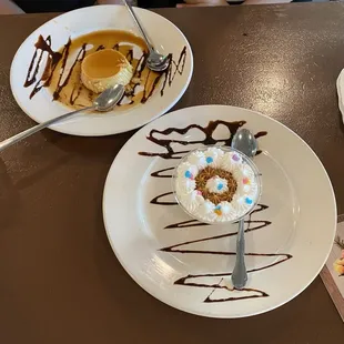 Flan and Tres Leches