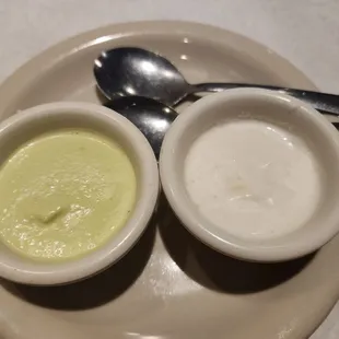Green Pepper and White Garlic (Ajo) sauces