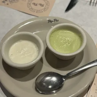 White Sauce &amp; Green Sauce