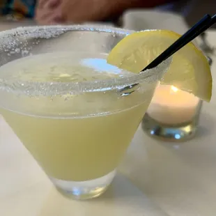 Lemon martini.