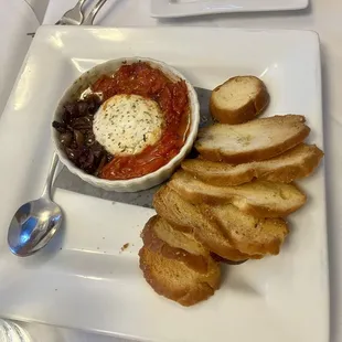 Goat cheese app was delicious and a hit with the table.