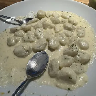 Gnocchi with 4 cheese sauce. It was AMAZING!!!!